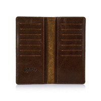 Кожаный бумажник Hi Art WP-02 Mehendi Art коричневый