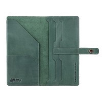 Тревел-кейс из кожи Hi Art TC-01 Mehendi Classic зеленый