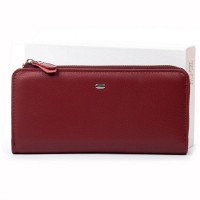 Женский кожаный кошелек Classik  DR. BOND WN-23-21 wine-red