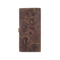 Тревел-кейс из кожи Hi Art TC-01 Mehendi Art коричневый