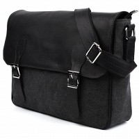 Мужская сумка через плечо из кожи и ткани TARWA RAg-7022-3md