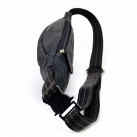 Мужская кожаная сумка бананка, сумка напоясная LIMARY Lim-525RA