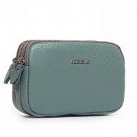 Молодежный клатч из кожи ALEX RAI BM 60061-6 blue