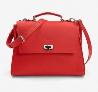 Женская кожаная сумка The Wings Classic tw-classic-red-saf