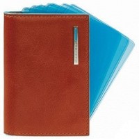 Оранжевая кожаная кредитница Piquadro Blue Square (PP1661B2_AR)