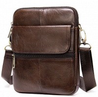 Мужская кожаная коричневая сумка Vintage 14990