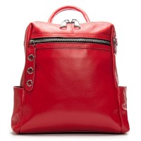 Женский кожаный рюкзак ALEX RAI 8781-9 red