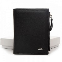 Женский кожаный кошелек Classik DR. BOND WN-23-10 black