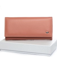 Женский кожаный кошелек Classik DR. BOND W502 pink