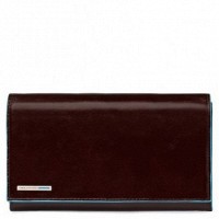 Коричневое кожаное женское портмоне Piquadro Blue Square (PD1855B2_MO)