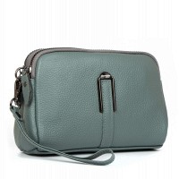 Молодежный клатч из кожи ALEX RAI 88084 blue