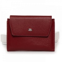 Женский кожаный кошелек Classik DR. BOND WN-23-12 wine-red