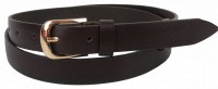 Женский кожаный ремень Skipper 1401-23 темно-коричневый
