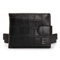 Мужской кожаный кошелек BE BRETTON Y210 black croco