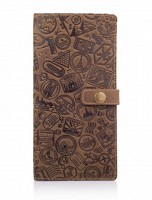 Тревел-кейс из кожи Hi Art TC-01 Shabby Olive Let's Go Travel