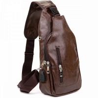 Мужская сумка слинг из кожзама Vintage 20560