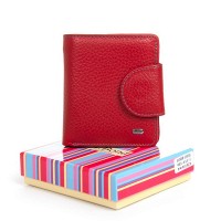 Женский кожаный кошелек Rainbow DR. BOND WRS-415-1 red