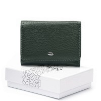 Женский кожаный кошелек Bright DR. BOND WS-403 green