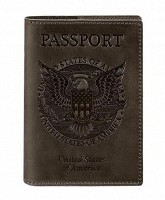  Обложка для паспорта с американским гербом BlankNote орех bn-op-usa-o