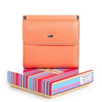 Женский кожаный кошелек Rainbow DR. BOND WRS-33-1 pink