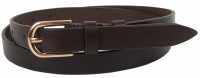 Женский кожаный ремень Skipper 1424-20 темно-коричневый