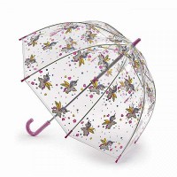 Зонт-трость детский механический Fulton Funbrella-4 C605 Bella The Unicorn (Единорожки)