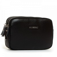 Молодежный клатч из кожи ALEX RAI BM 60061-HA-1 black