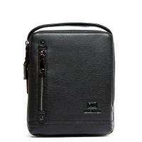 Мужская кожаная сумка через плечо BRETTON 407-88 black