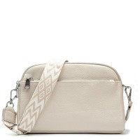 Женский молодежный кожаный клатч ALEX RAI 99092 l.beige