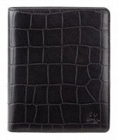Кожаный мужской кошелек с RFID защитой Visconti cr93 blk