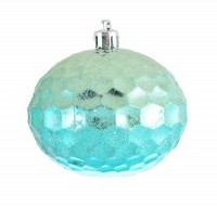 Шар на елку "Бирюза" голубой Новогодько d-8 972864