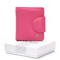 Женский кожаный кошелек Bright DR. BOND WS-415-1 plum-red