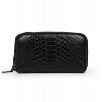 Женская кожаная косметичка Cosmetic 60095-1 black