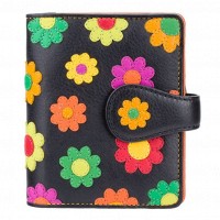 Женский кожаный кошелек Visconti ds80 blk/pc