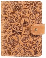 Кожаный картхолдер Hi Art «Let's Go Travel» CH-06 Shabby Honey