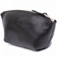 Женская кожаная косметичка Amelin GRANDE PELLE 11302 Черная