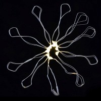 Электрогирлянда LED-нить, 10 ламп, молочно-белая, 1,10 м. 801105