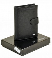 Мужской кожаный кошелек Dr.Bond M25-1 black