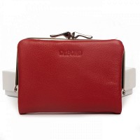 Женский кожаный кошелек Classik DR. BOND WN-23-14 red
