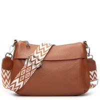 Женская кожаная сумка через плечо ALEX RAI 6001 khaki