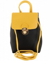 Женская черно-желтая сумка TRAUM 7203-69