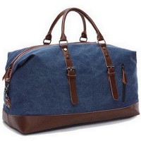Дорожная синяя текстильная сумка Vintage 20084