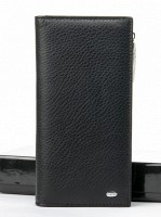 Мужское кожаное портмоне Classic  DR. BOND WMB-3M black
