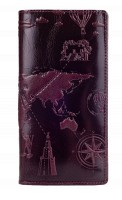 Кожаное портмоне Hi Art 7 wonders of the world WP-05-C19-1718-T002