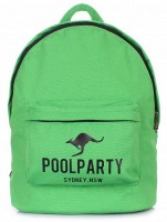 Стильный городской рюкзак Poolparty зеленый
