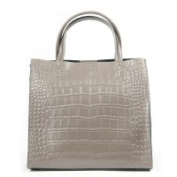 Женская кожаная сумка ALEX RAI 1564 grey croco