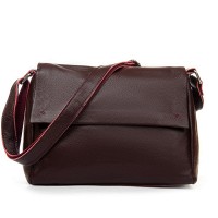 Женская кожаная сумка ALEX RAI 6504 wine red