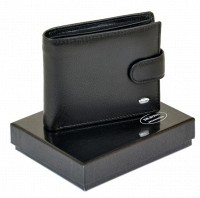 Мужское кожаное портмоне DR. BOND M3 black