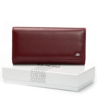 Женский кожаный кошелек Bright DR. BOND W46-2 wine red