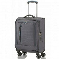 Чемодан на 4 колесах серый Travelite Crosslite